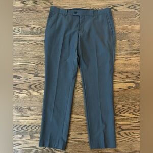 Savile Row Men’s Dress Pants Size 40S/34W In Grey NWOT